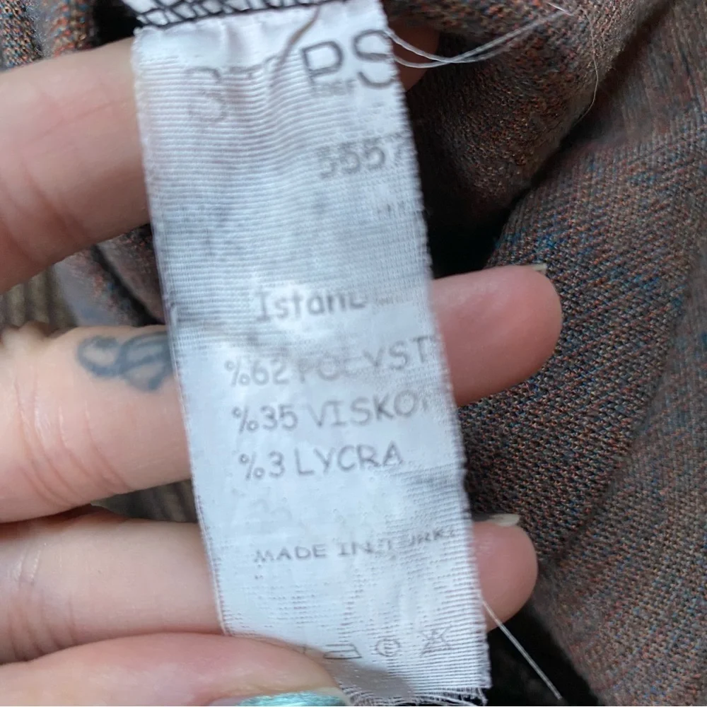 Vintage 1990s Y2K STEPS Plaid Dress